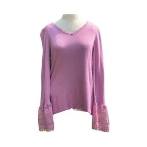 Hannah Valerian long sleeve sweater flare sleeves